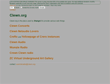 Tablet Screenshot of clewn.org